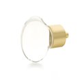 thumbnail image 1 of Schaub And Company 60-SB City Lights 1-3/4" Oval Luxury Solid Brass And Glass Egg Cabinet, 1 of 3