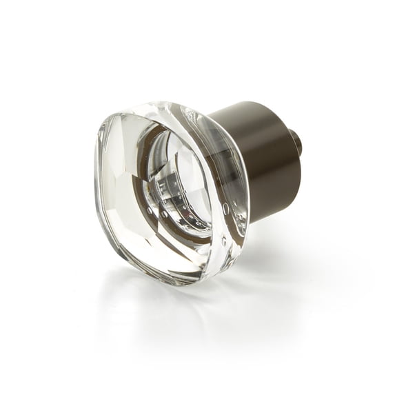 Schaub And Company 61-10B City Lights 1-1/4" Soft Edge Square Luxury Solid Brass And Glass