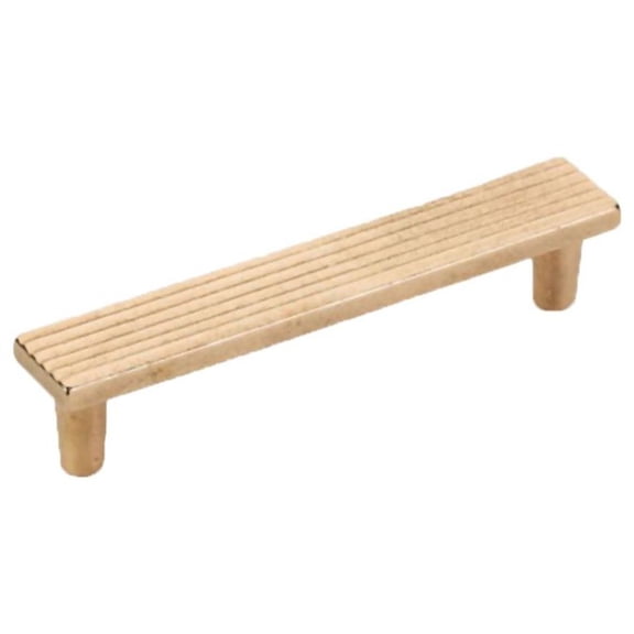 Schaub And Company 681 Stradella 5" Center To Center Solid Cast Bronze Rustic Ridged Flat