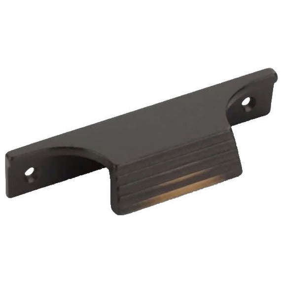 Schaub And Company 682-AZ Stradella 4" Center To Center Rustic Solid Cast Bronze Ridged