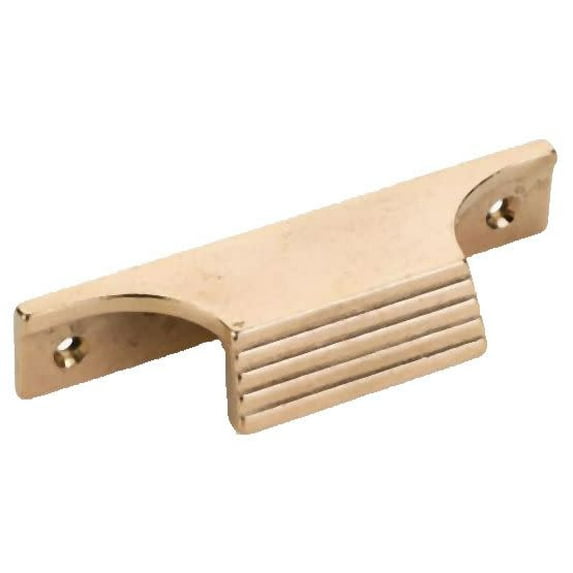 Schaub And Company 682-NB Stradella 4" Center To Center Rustic Solid Cast Bronze Ridged
