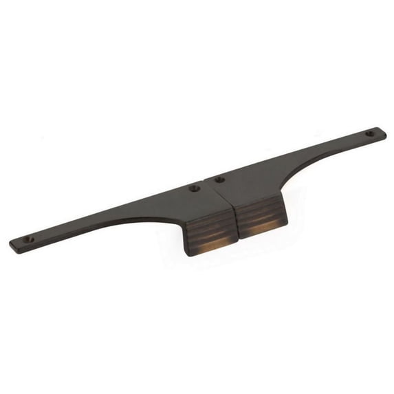 Schaub And Company 693-AZ Stradella Pair Of 5" Center To Center Rustic Solid Cast Bronze