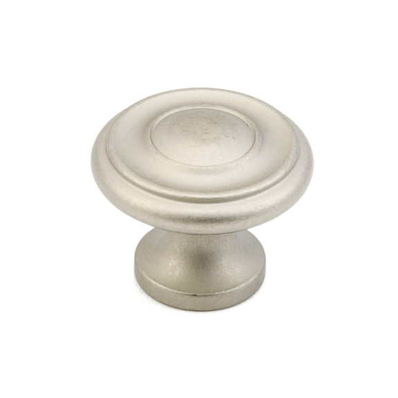 Schaub And Company 703 Baroque 1-1/4" Traditional Round Ringed Luxury Solid Brass Mushroom