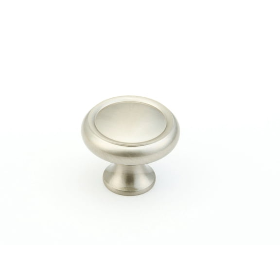 Schaub And Company 711 Baroque 1-1/4" Solid Brass Traditional Mushroom Ringed Cabinet Knob
