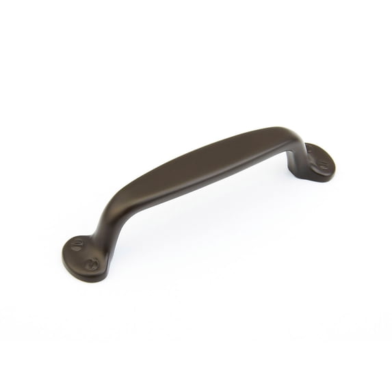 Schaub And Company 742-10B Country 4" Center To Center Solid Brass Traditional Handle