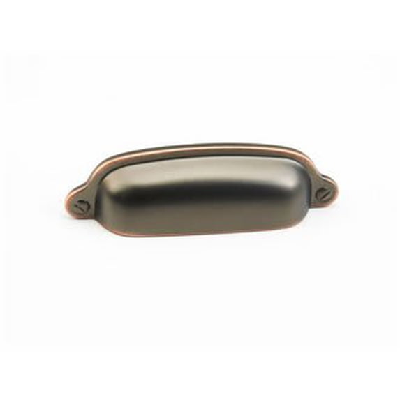 Schaub And Company 743-AUB Country 3" Center To Center Solid Brass Traditional Shell / Cup