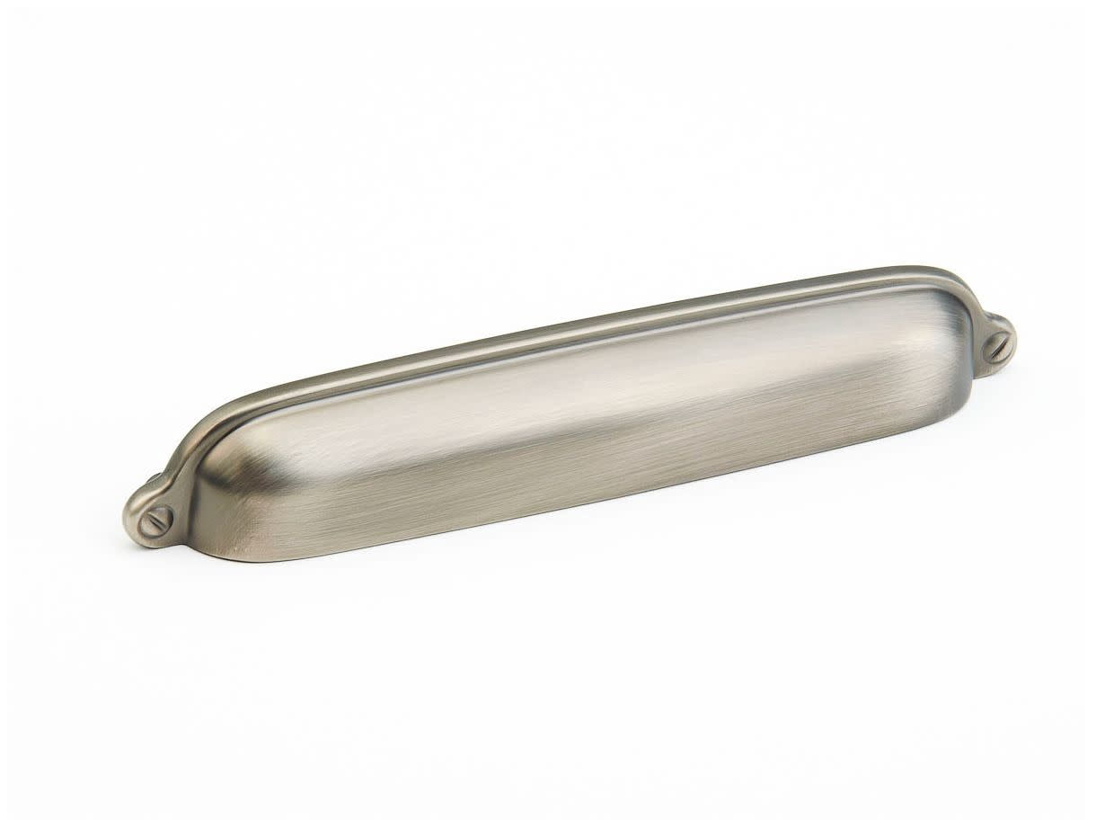 Schaub And Company 744-AN Country 6" Center To Center Solid Brass Traditional Shell / Cup