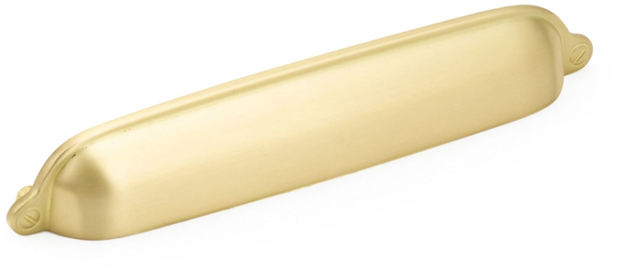 Schaub And Company 744-SB Country 6" Center To Center Solid Brass Traditional Shell / Cup