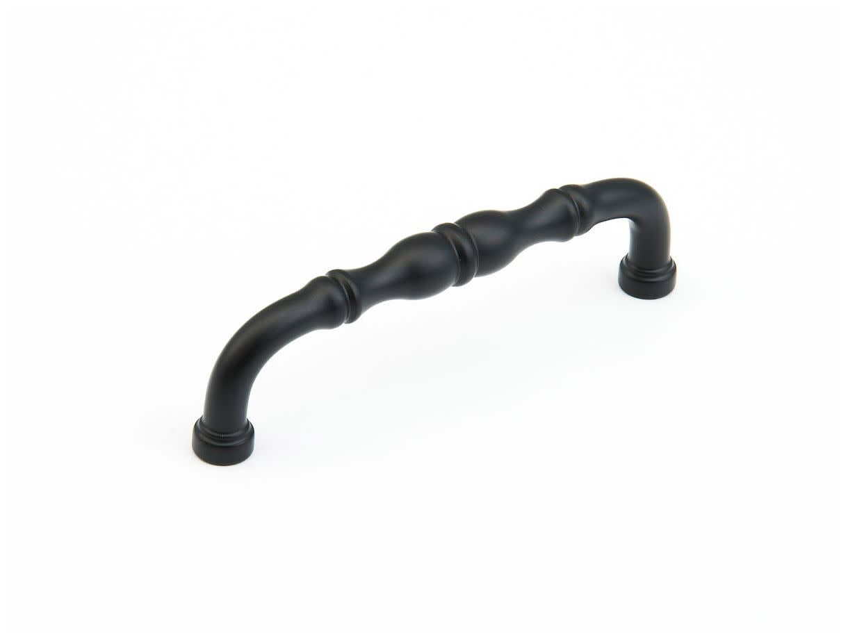 Schaub And Company 747-FB Colonial 4" Center To Center Traditional Knuckled Handle Solid