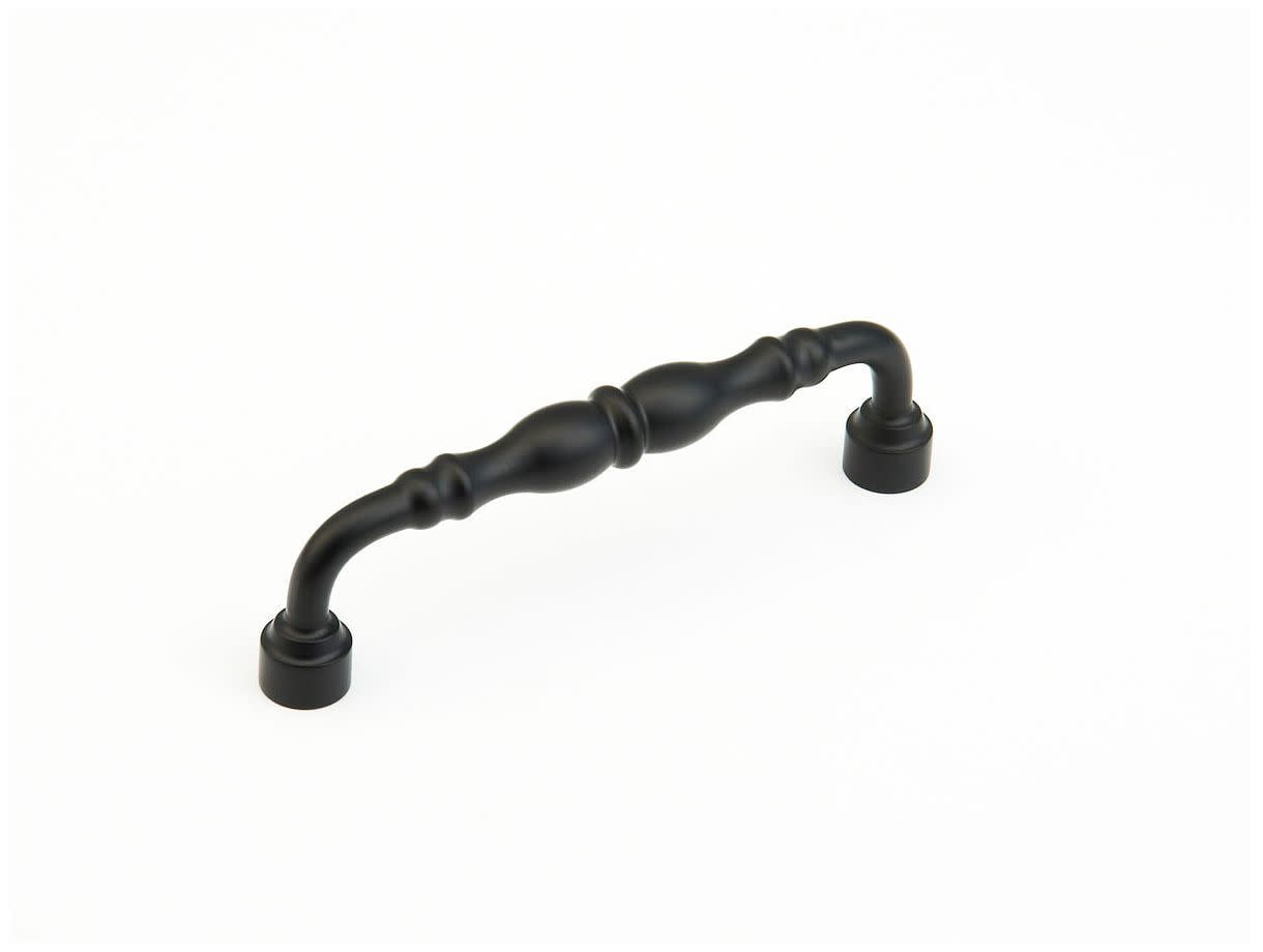 Schaub And Company 748-FB Colonial 6" Center To Center Traditional Knuckled Handle Solid