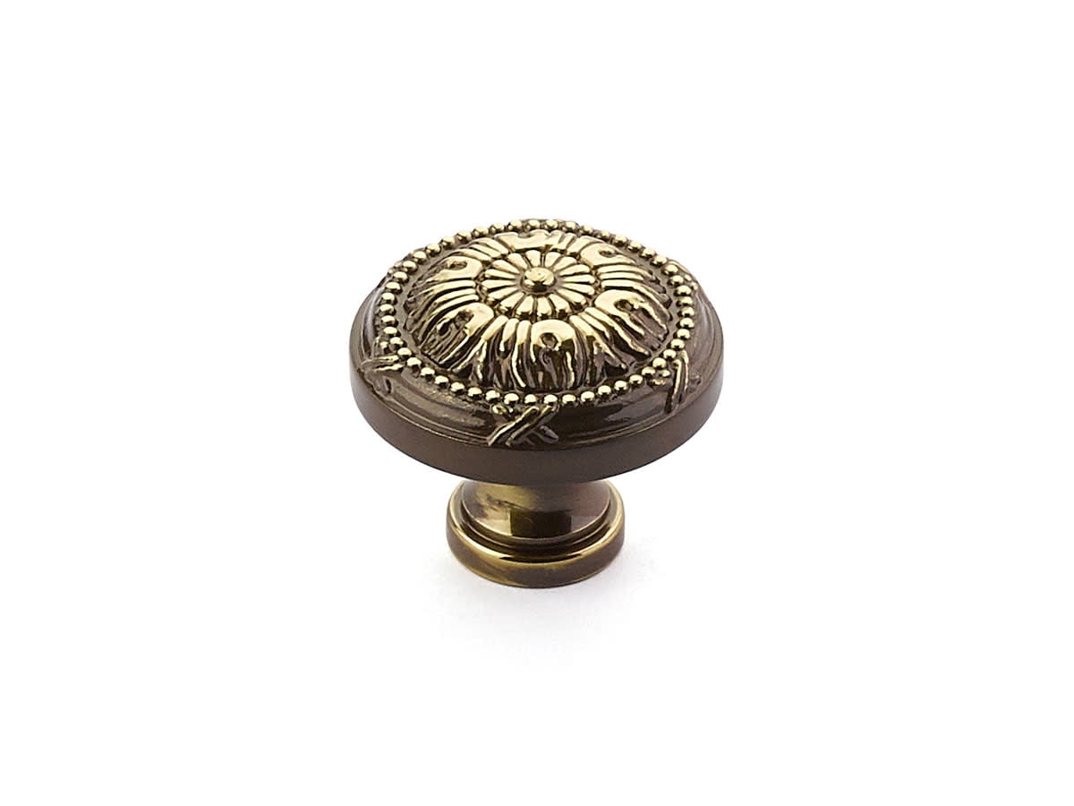 Schaub And Company 751-ALP Versailles 1-1/4" Traditional Luxury Solid Brass Round Cabinet