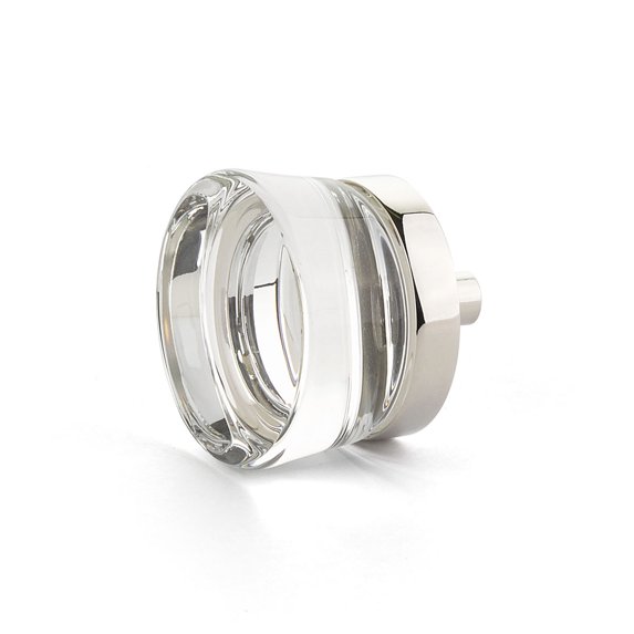 Schaub And Company 77 City Lights 1-3/8" Contemporary Flat Disc Luxury Solid Brass And