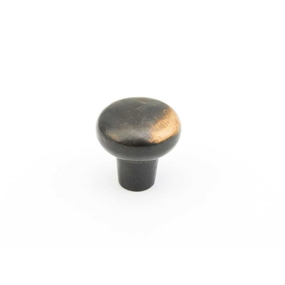 Schaub And Company 771 Mountain 1-1/4" Rustic Lodge Aged Round Solid Bronze Cabinet Knob -