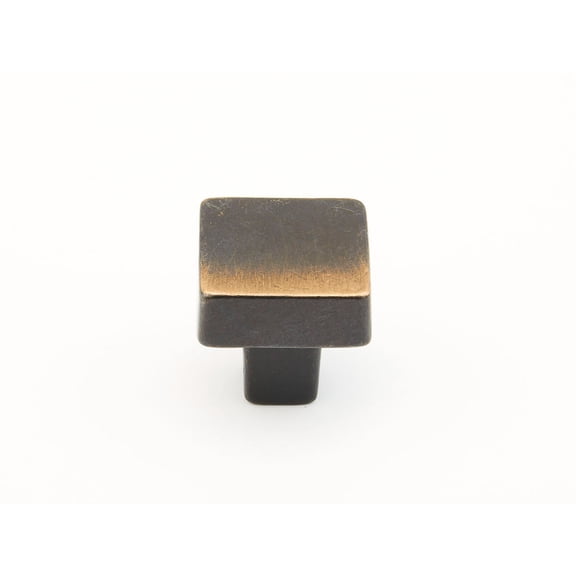 Schaub And Company 789-AZ Vinci 1-1/4" Luxury Modern Rustic Block Square Cast Bronze