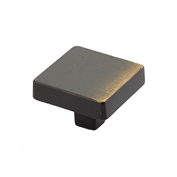 Schaub And Company 815 Vinci 1-3/4" Luxury Modern Rustic Flat Square Solid Bronze Cabinet