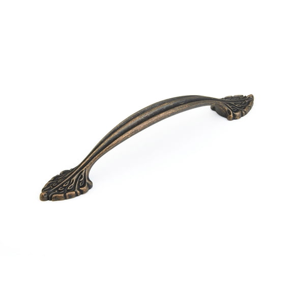 Schaub And Company 8716 Corinthian 6" Center To Center Traditional Handle Solid Brass