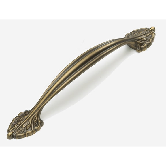 Schaub And Company 8716 Corinthian 6" Center To Center Traditional Handle Solid Brass