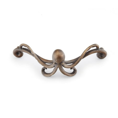 Schaub And Company 918-ED Neptune 4-1/4" Center To Center Ocean Solid Brass Nautical