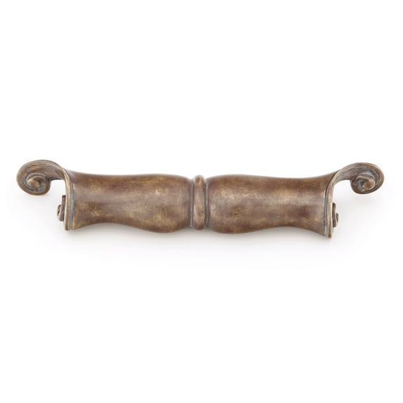 Schaub And Company 919-MBR French Court 6-1/2" Center To Center Ornate Scroll Old World