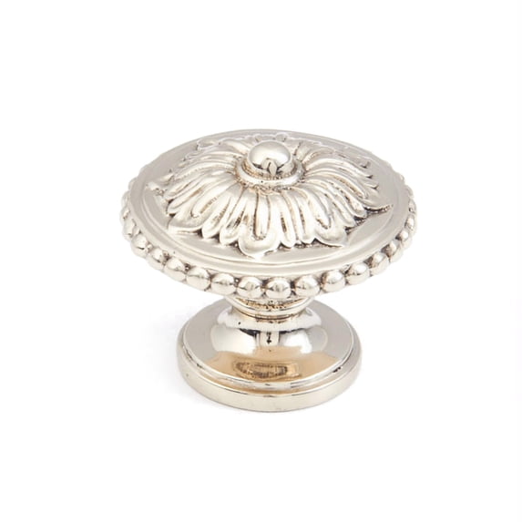 Schaub And Company 930-WB Sonata 1-1/4" Floral Round Solid Brass Sunflower Mushroom Luxury