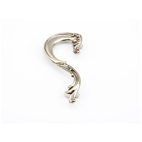 Schaub And Company 935L French Court 3-1/2" Center To Center Solid Brass Old World Scroll