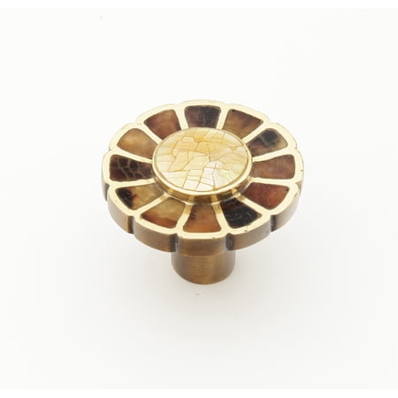 Schaub And Company 953K Heirloom Treasures 1-1/2" Designer Round Solid Brass Cabinet Knob