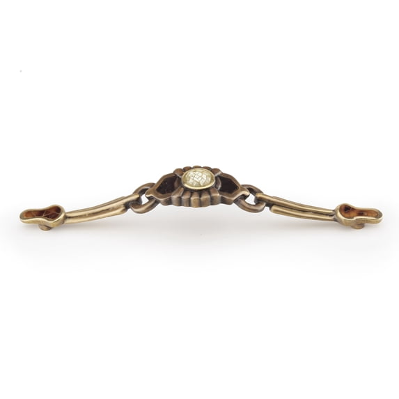 Schaub And Company 958P Heirloom Treasures 6-1/2" Center To Center Solid Brass Designer