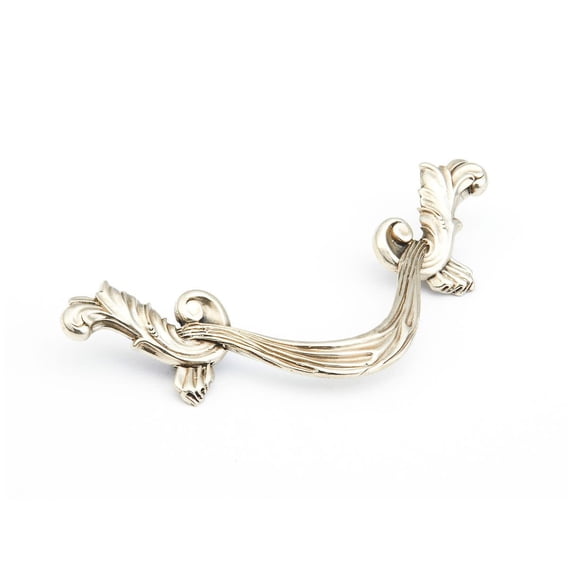 Schaub And Company 987 French Court 3-1/2" Center To Center Ornate Old World Solid Brass