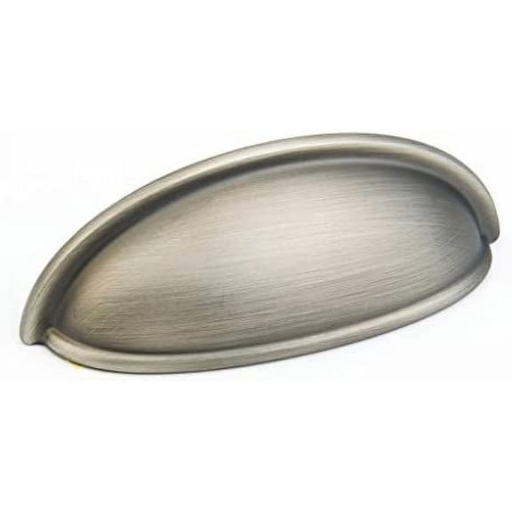 Schaub Cup/ Bin Handle Centers 3", Antique Nickel, 730-AN, Traditional Series, Solid Brass Pulls