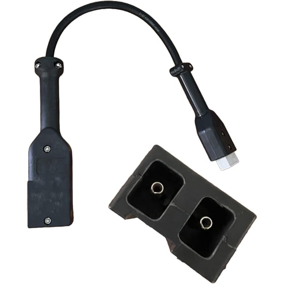 Schauer Battery-to-Charger Adapter Fits EZGO Notch / Shuttle 48V Plug to SB50 for 1540 Amp Chargers for Golf Cart Applications