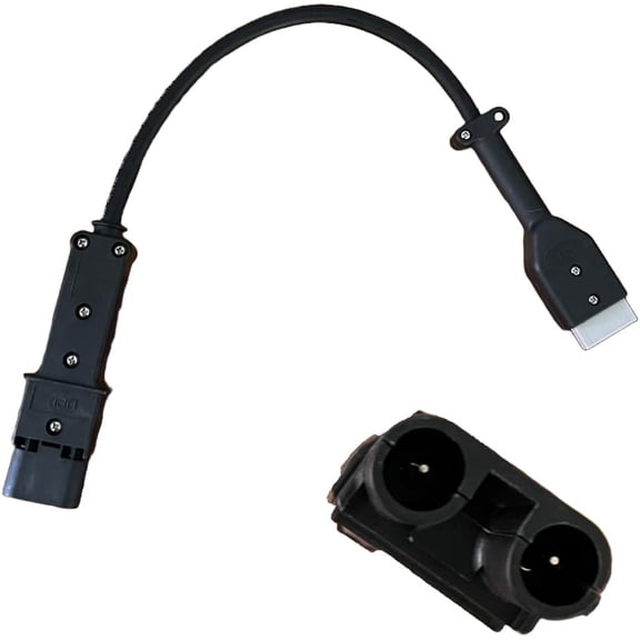 Schauer Battery-to-Charger Adapter Fits Yamaha G19 / G22 48V 2-Pin Plug to SB50 for 1540 Amp Chargers for Golf Cart Applications