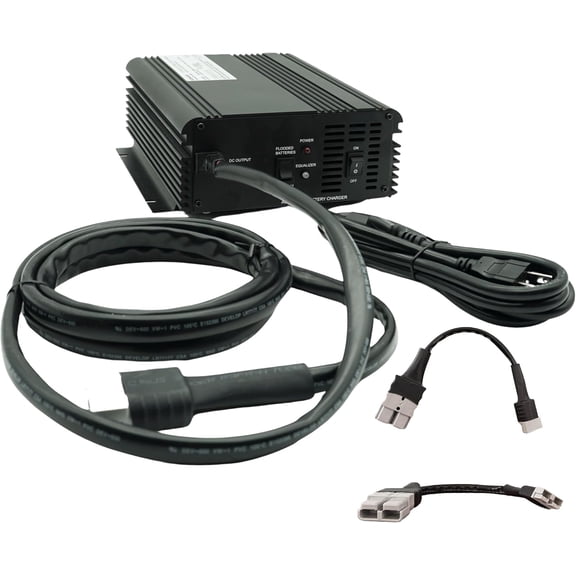 Schauer JAC2024H 24V 20A Automatic Battery Charger with Float Mode + SB175 Grey Plug Adapter / SB50 Lead Acid, AGM & Gel Batteries