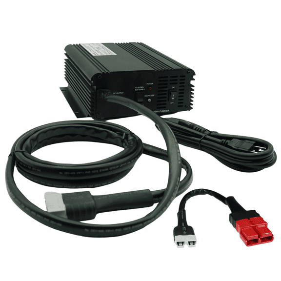 Schauer JAC2024H 24V 20A Automatic Battery Charger with Float Mode + SB175 Red Plug Adapter / SB50 Lead Acid, AGM & Gel Batteries