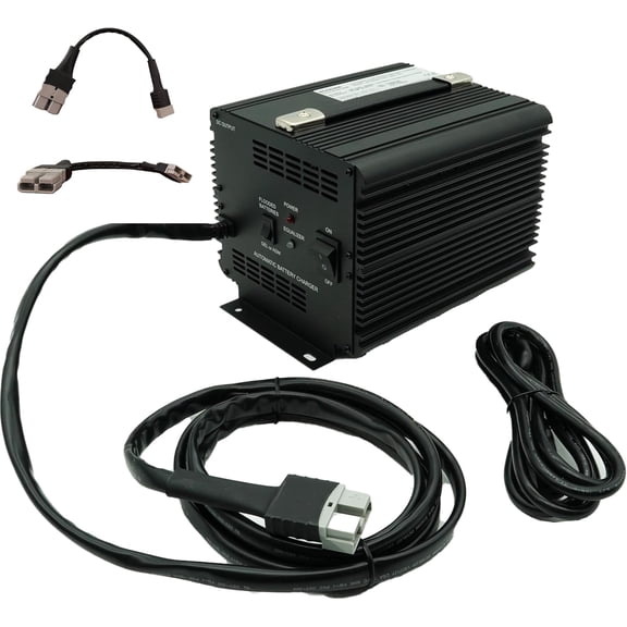 Schauer JAC2036H 36V 20A Automatic Battery Charger with Float Mode + SB175 Grey Plug Adapter / SB50 Universal, Lead Acid, AGM & Gel Batteries