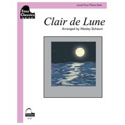 Schaum Publications Easy Classics Clair de Lune Arranged by Wesley Schaum Level 4 Easy Piano Solo Sheet Music for Students Classical Beginner Piano Songbo, Paperback
