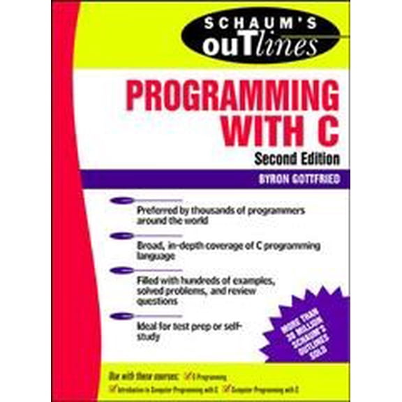 Pre-Owned Schaum's Outline of Programming with C (Paperback) 0070240353 9780070240353
