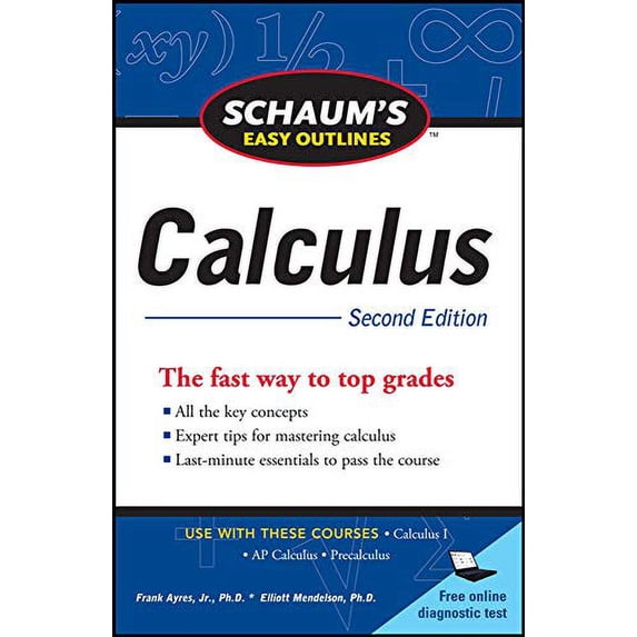 Pre-Owned Schaum's Easy Outline of Calculus, Second Edition Paperback