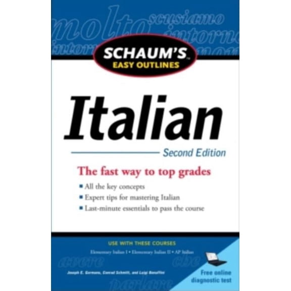 Schaum's Easy Outlines: Italian, (Paperback)