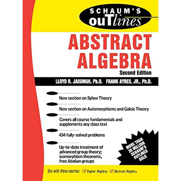 Pre-Owned Schaum's Outline of Abstract Algebra (Paperback) 0071403272 9780071403276