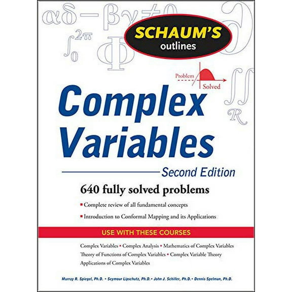 Pre-Owned Schaum's Outline of Complex Variables, 2ed (Paperback) 0071615695 9780071615693
