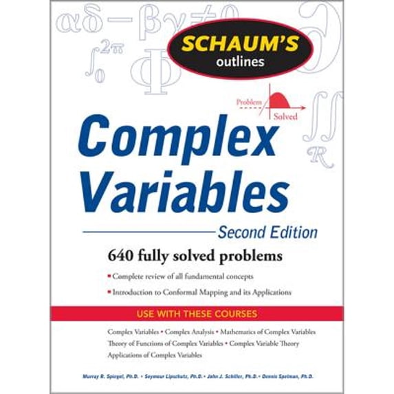 Pre-Owned Schaum's Outline of Complex Variables, 2ed (Paperback) 0071615695 9780071615693