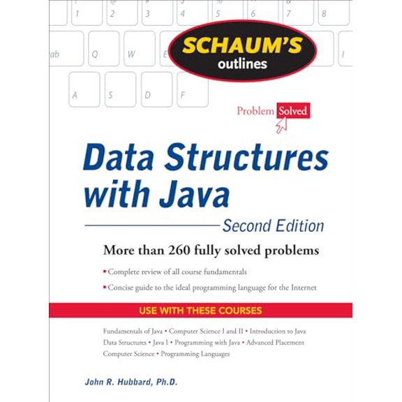 Pre-Owned Schaum's Outline of Data Structures with Java (Paperback) 0071611614 9780071611619
