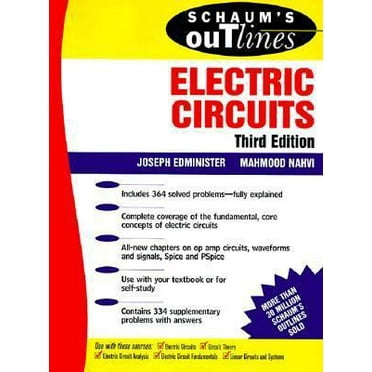 Pre-Owned Schaum's Outline of Theory and Problems of Electric Circuits (Paperback) 0070189994 9780070189997