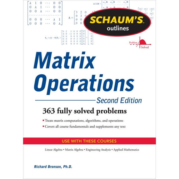 Schaum's Outline of Matrix Operations, (Paperback)