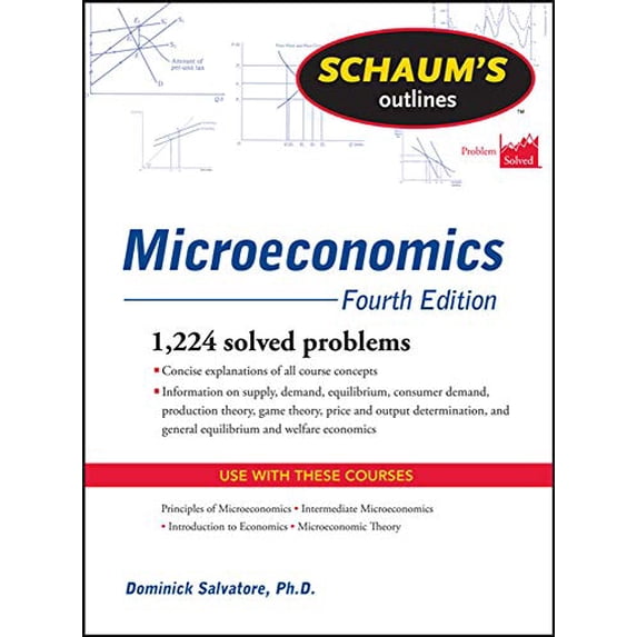 Pre-Owned Schaum's Outline of Microeconomics, Fourth Edition (Paperback) 0071755454 9780071755450