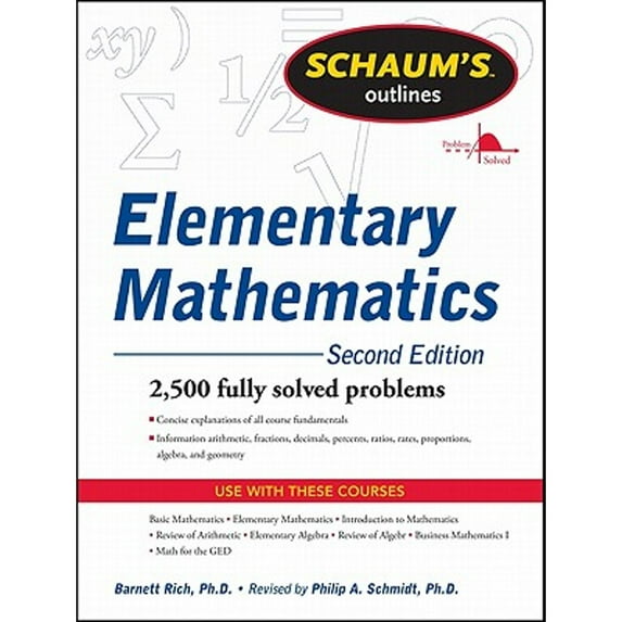 Schaum's Outline of Review of Elementary Mathematics, 2nd Edition, (Paperback)