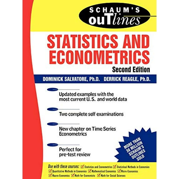 Pre-Owned Schaum's Outline of Statistics and Econometrics (Paperback) 0071348522 9780071348522