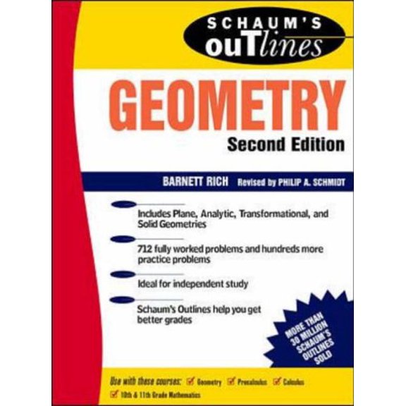 Pre-Owned Schaum's Outline of Geometry Paperback