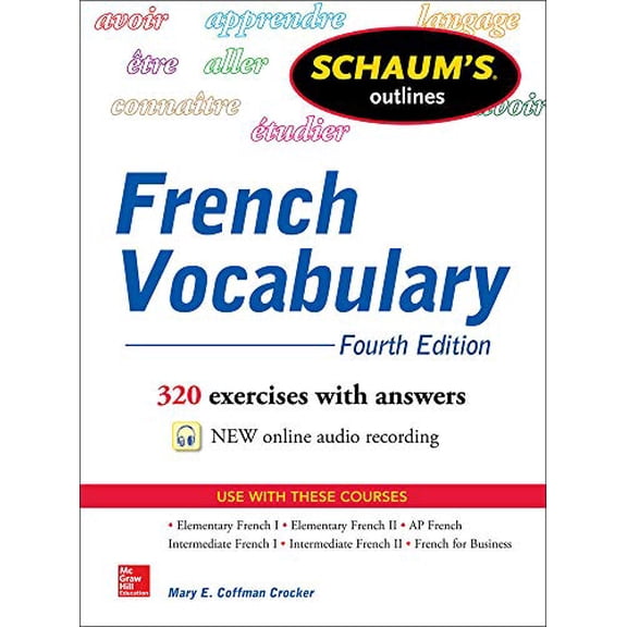 Pre-Owned Schaum's Outlines: Schaum's Outline of French Vocabulary (Paperback)