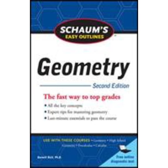 Pre-Owned Schaum's Easy Outline of Geometry, Second Edition (Paperback) 0071745858 9780071745857